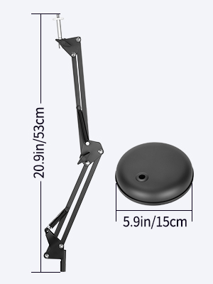 Neewer Adjustable Desktop Suspension Boom Scissor Arm Stand Holder
